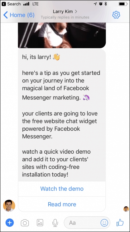 tip 1 agency messenger drip campaign