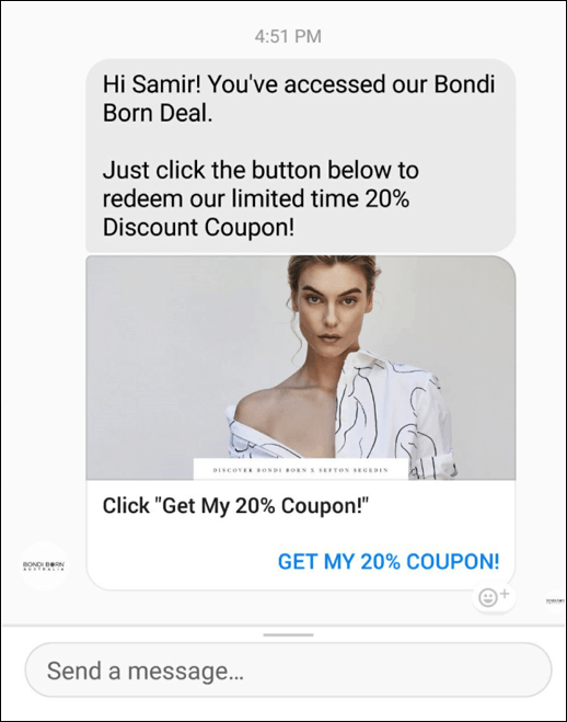 click-to-messenger-ad-coupon-bondi-message
