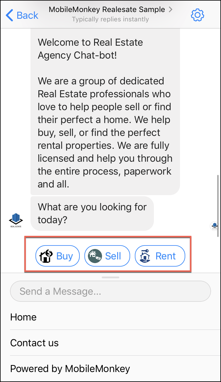 Customers.ai Real Estate Chatbot