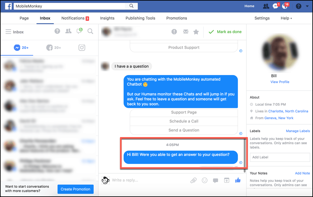 Customers.ai live chat operator takeover