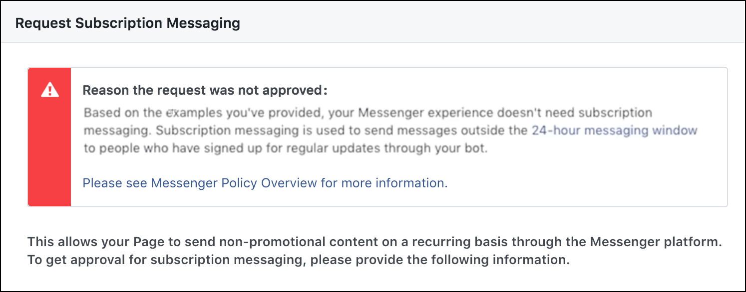 subscription-messaging-request-not-approved-standard-messaging