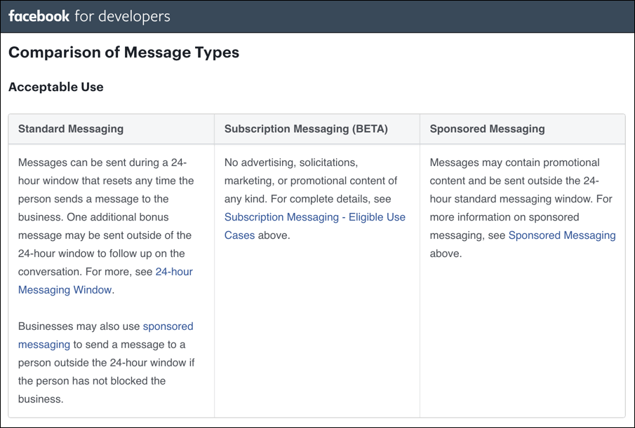 comparison-facebook-messaging-types