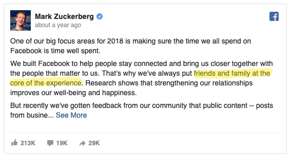 mark zuckerberg statement