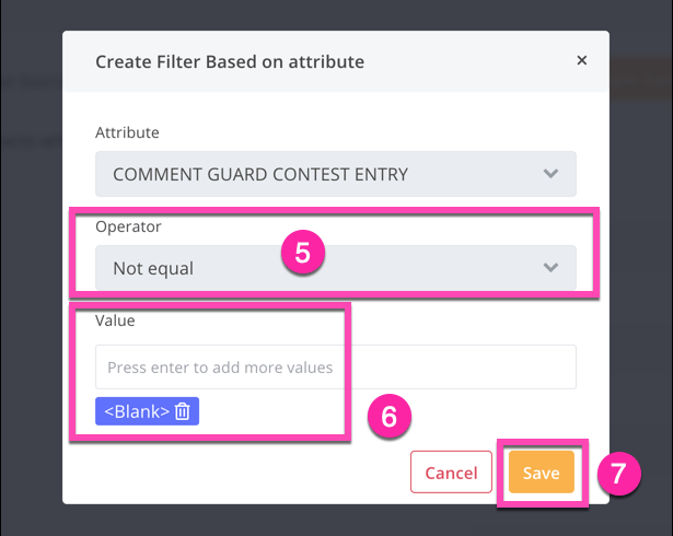 create an audience for contest entries 2b