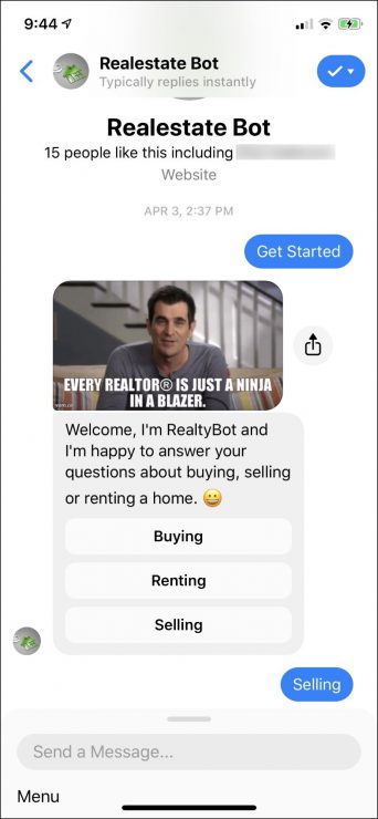 chatbot marketing for real estate