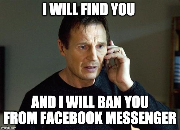 messenger tag ban