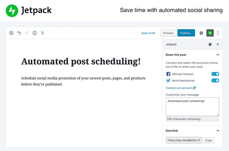 WordPress Marketing Automation Plugin: Jetpack