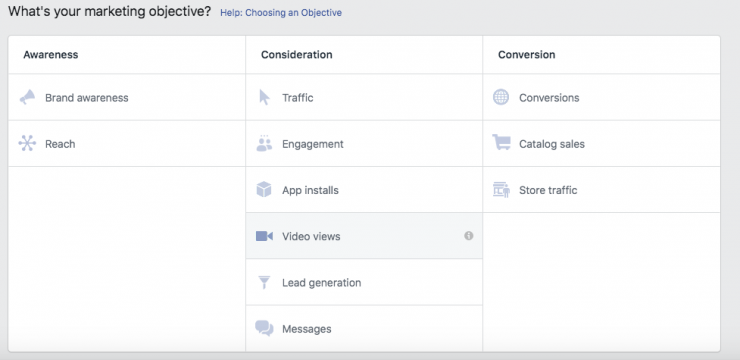 messenger chatbot for instagram: facebook ad manager marketing objective
