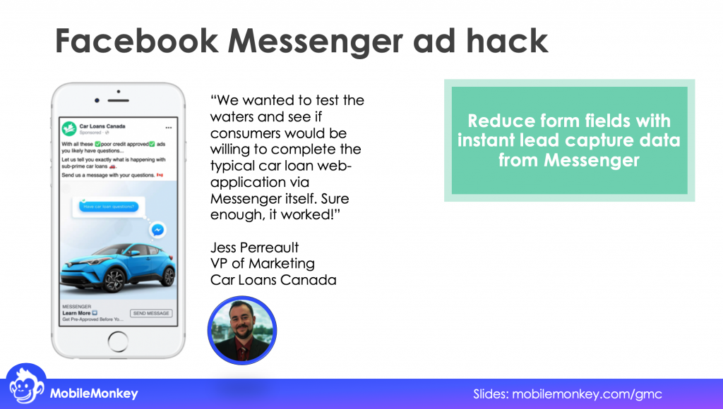 Facebook Messenger ad hack