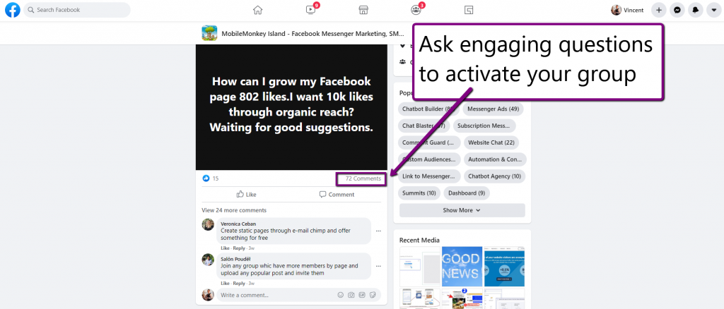 increase engagement on Facebook posts