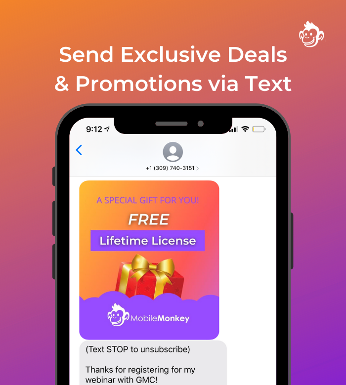 text marketing for agencies - exclusive deals and offers