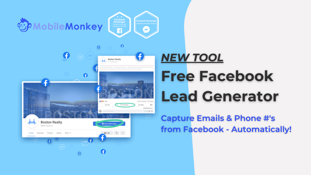 web chat for agencies Free Facebook lead generator