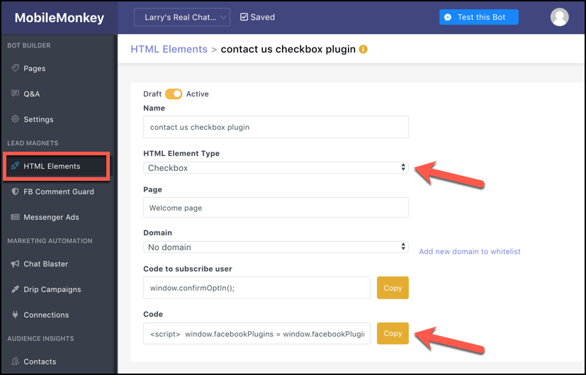 Facebook Messenger Opt-In Checkbox Plugin