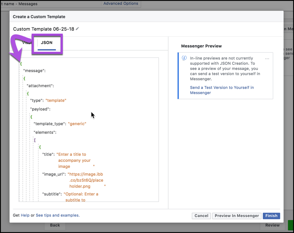 create custom template