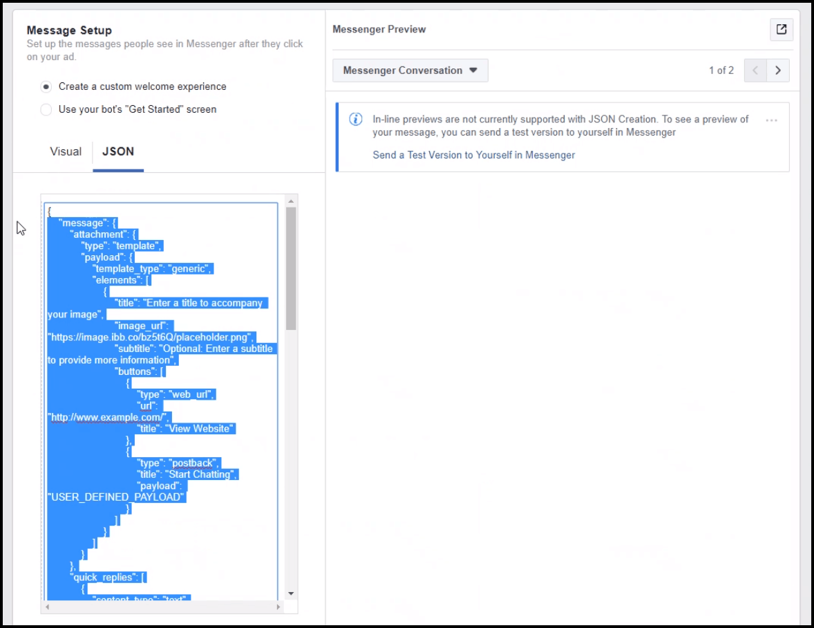 replace-json-code-with-messenger-ad-code