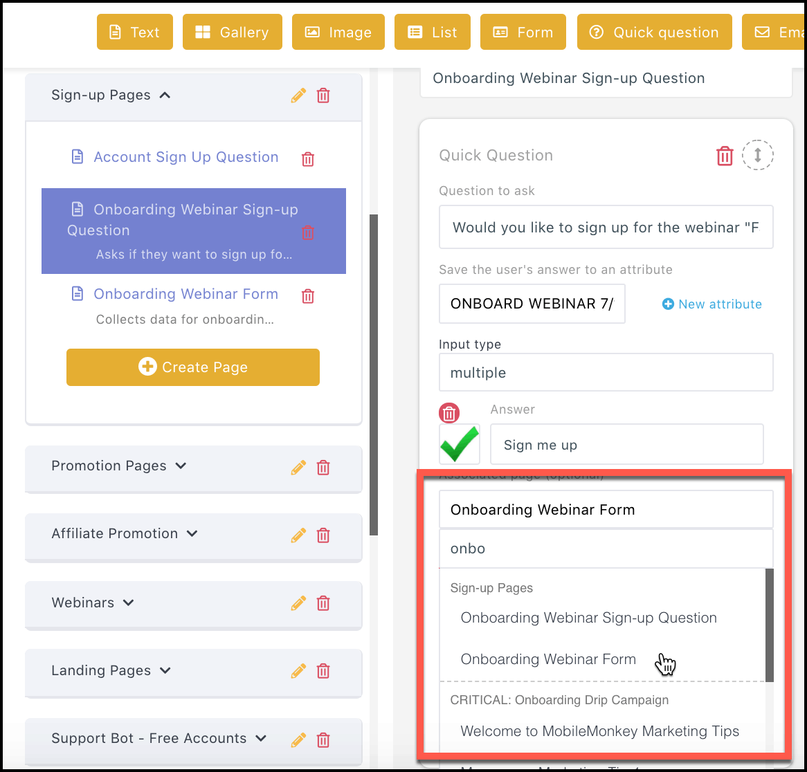 drop-down-page-selector