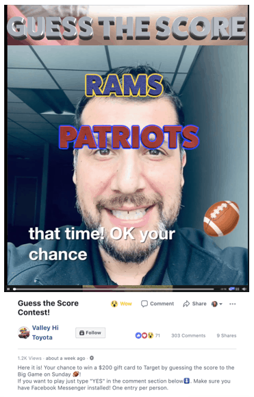 guess the score super bowl bot contest