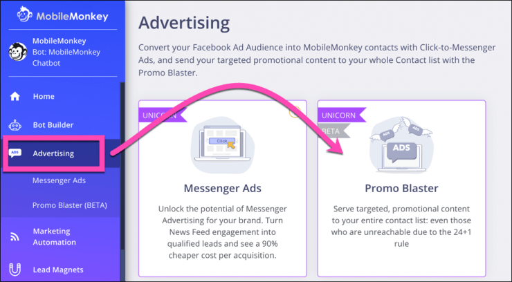 facebook advertising promo blaster