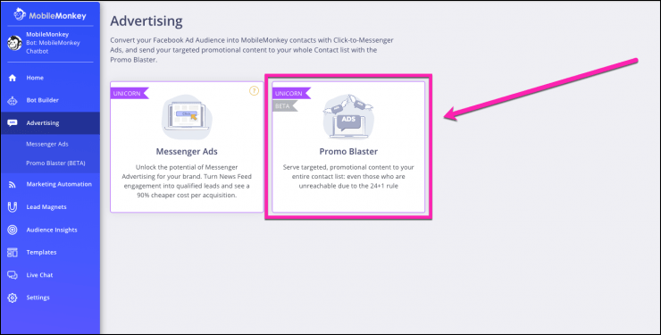 facebook messenger funnel promo blaster