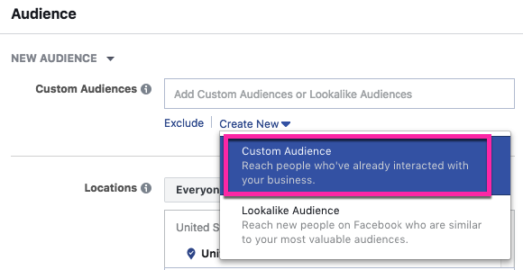 facebook custom audience