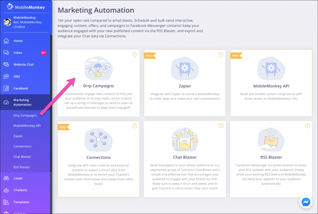 SMS drip campaign marketing automation