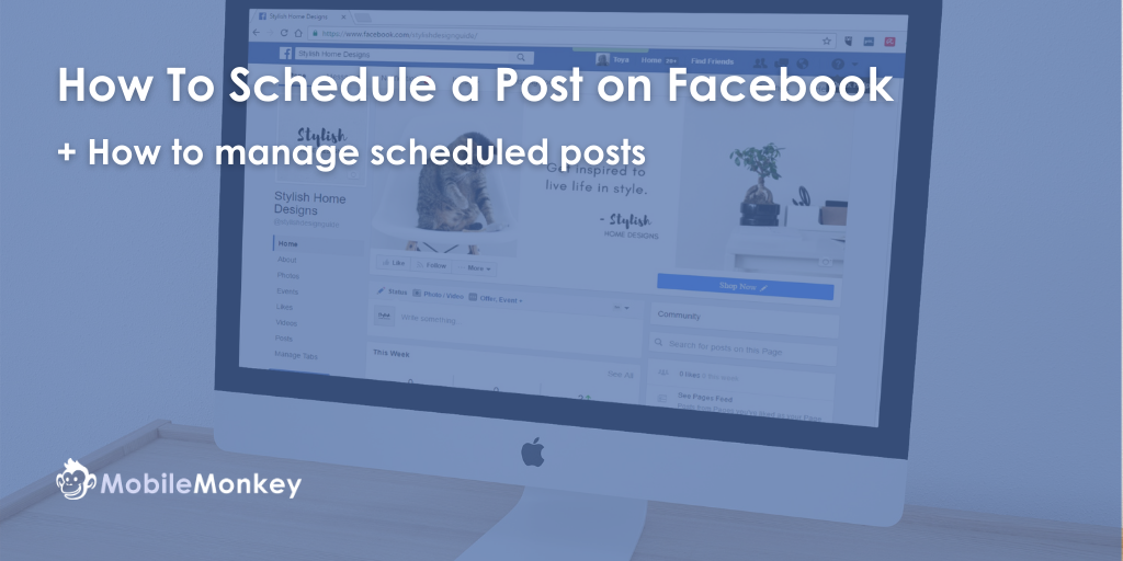 How To Schedule a Post on Facebook for Your Business Page