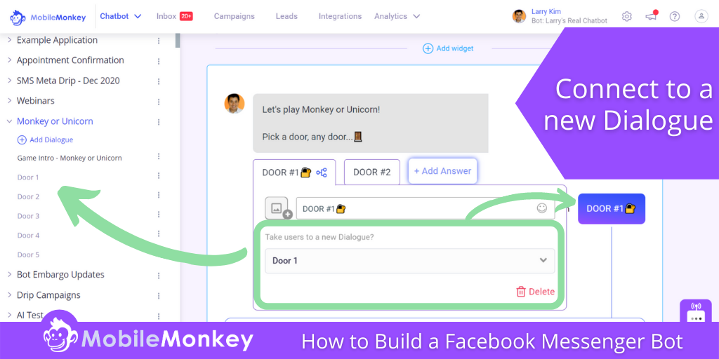 Add a free Messenger bot to your website in 4 steps