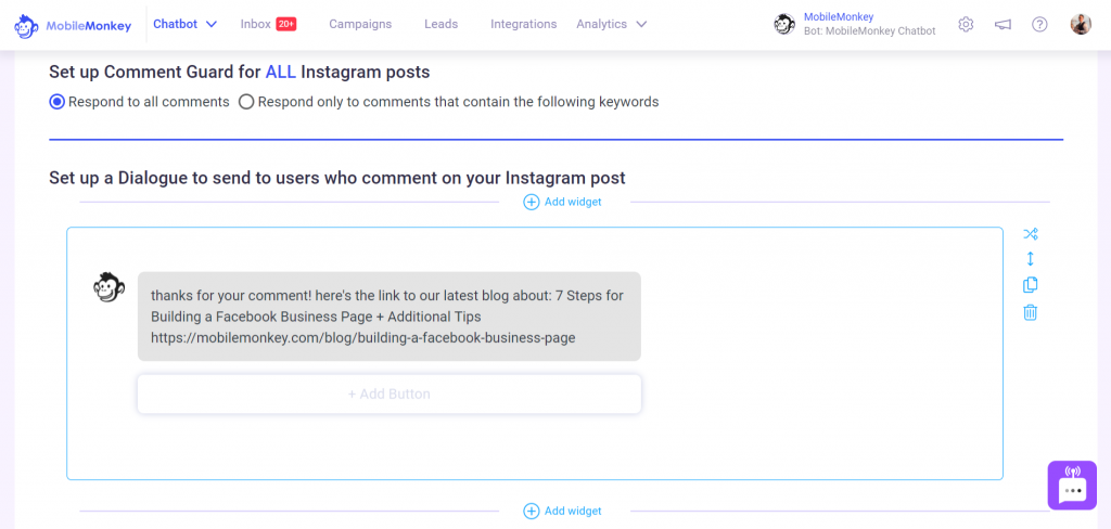 Instagram Tools: Comment Bot