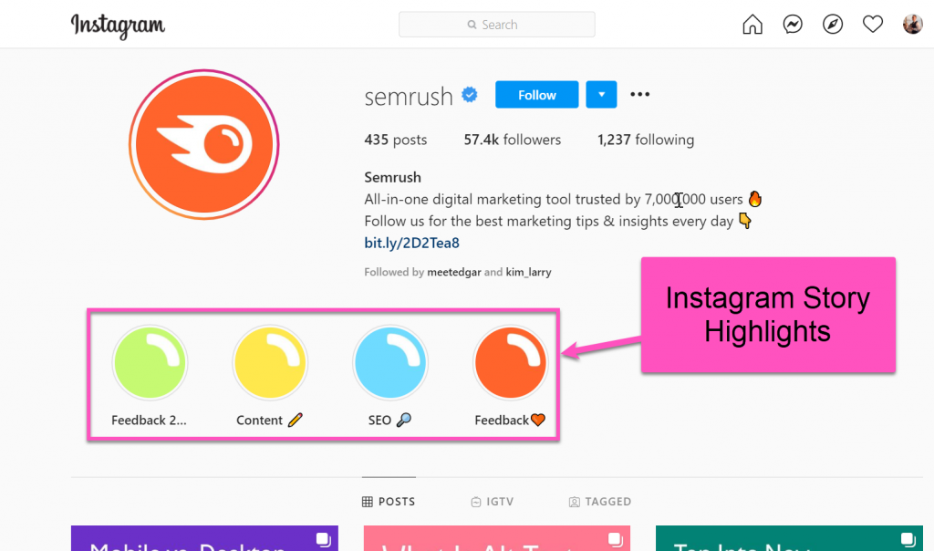Instagram Story Hacks: Highlights