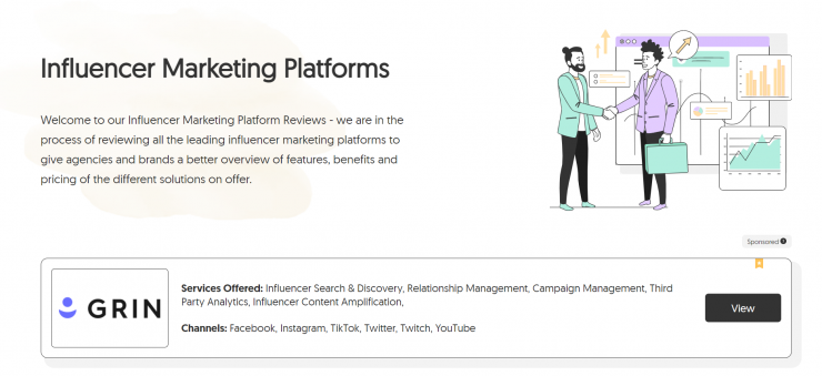 Influencer Marketing Hub reviews.