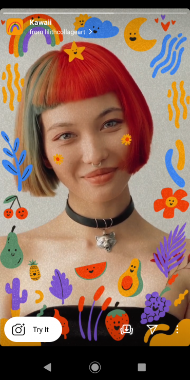 Kawaii Instagram Story filter