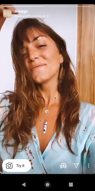 Vintage Instagram Story filter