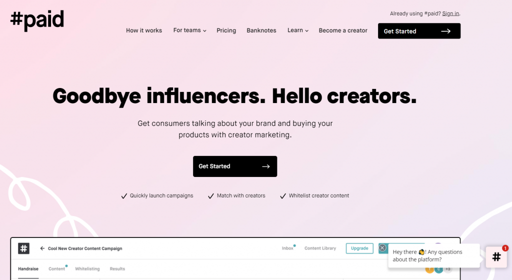 #paid influencer marketing platform