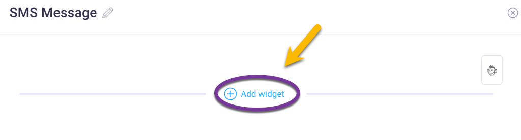 Select add widget