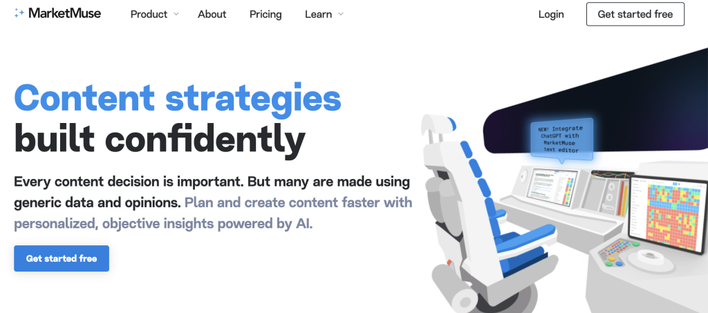 MarketMuse is an AI tool for marketing 