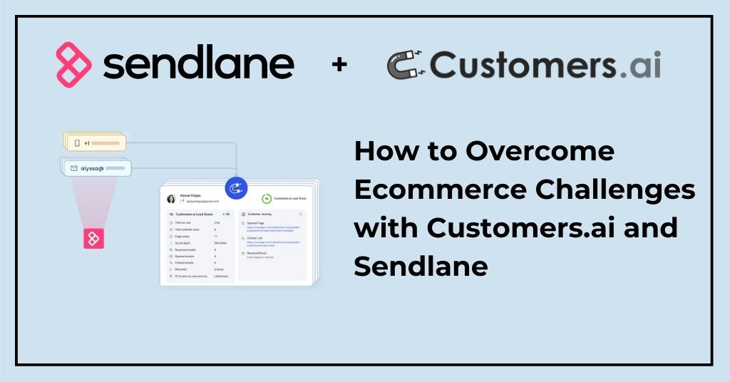 How to Overcome Ecommerce Challenges with Customers.ai and Sendlane