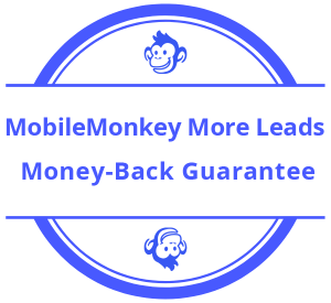Customers.ai More Leads Money-Back Guarantee Seal Blue